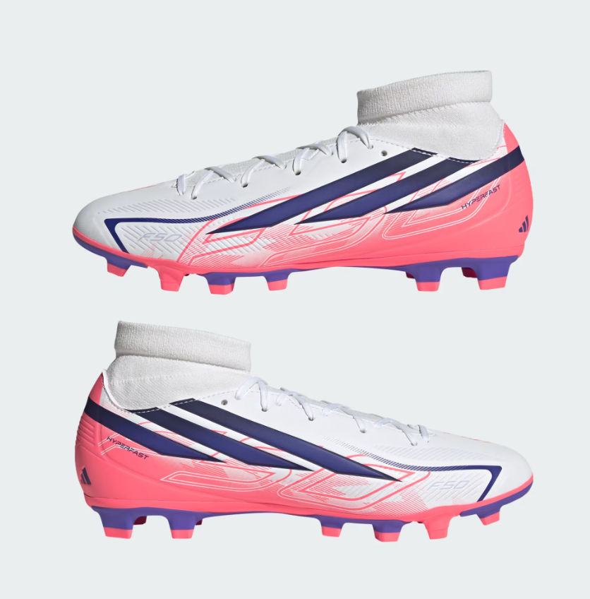 adidas f50 hyperfast club mid firm ground multi ground soccer cleats uomo