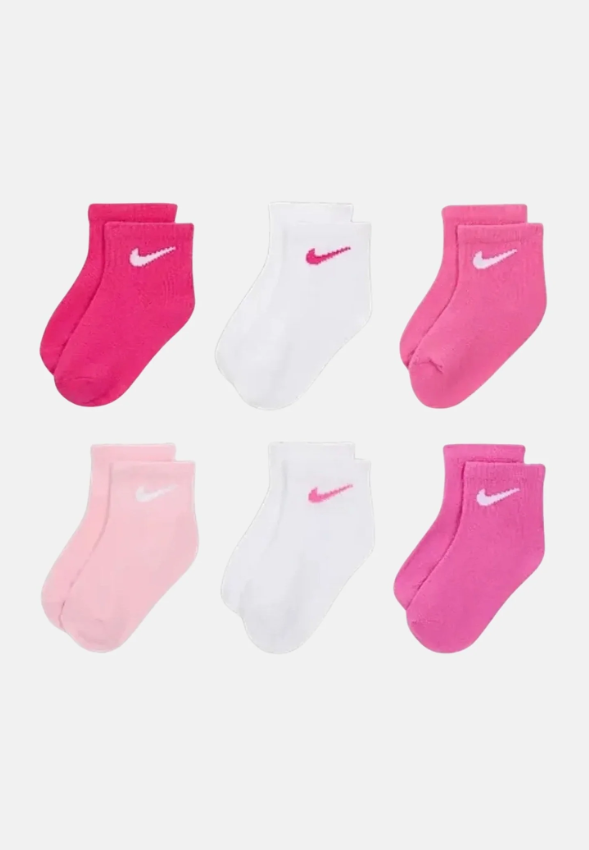 nike set calzini rosa/fuxsia/bianco bambina
