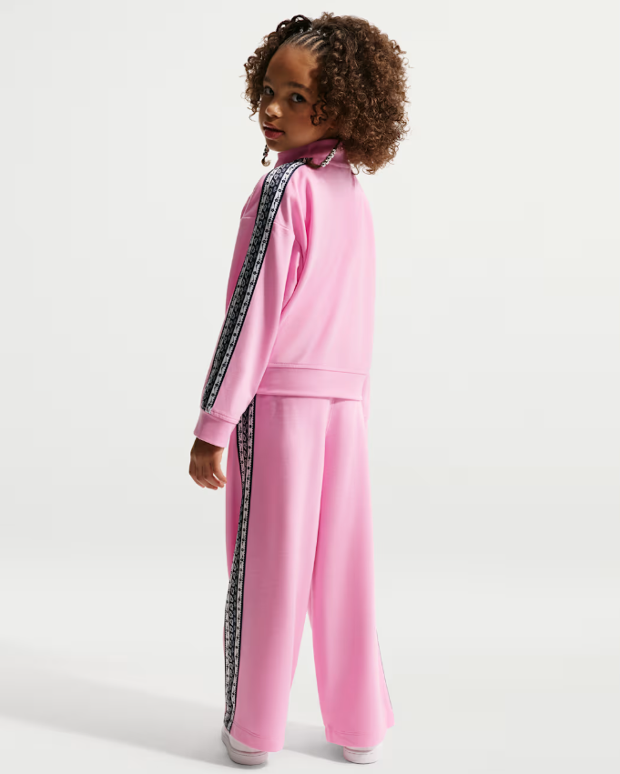 nike retro remix little kids' 2-piece track set pink bambina