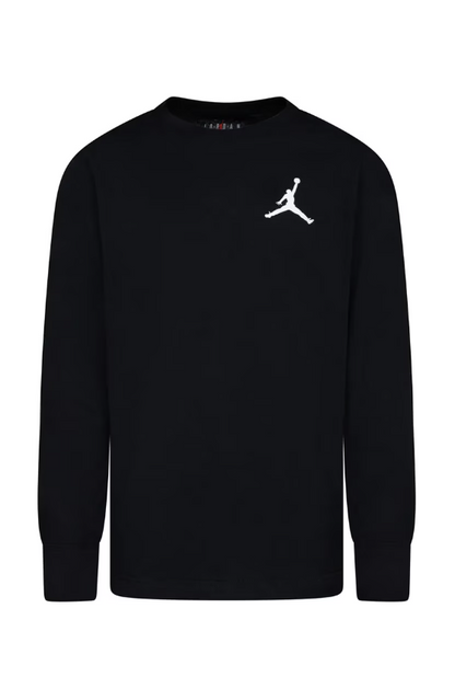 Jordan T-shirt  Manica Lunga Nera Bambino