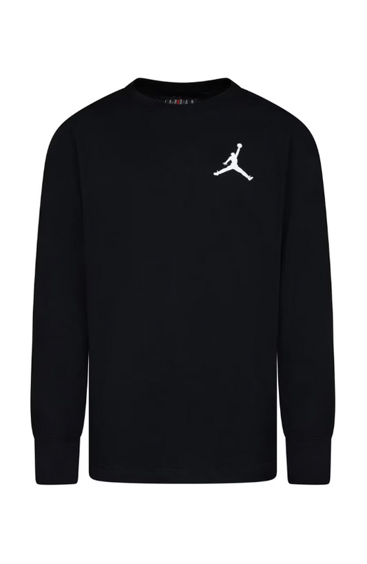 Jordan T-shirt  Manica Lunga Nera Bambino