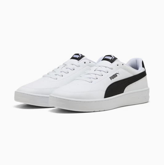 PUMA COURT CLASSIC WHITE-BLACK UOMO