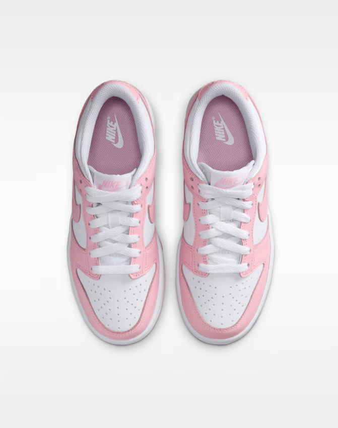 nike dunk low rosa-bianco donna