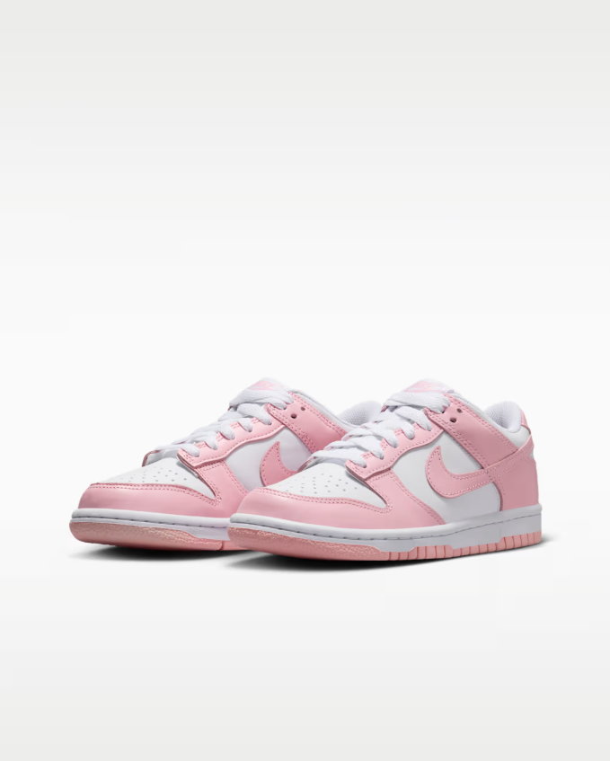 nike dunk low rosa-bianco donna
