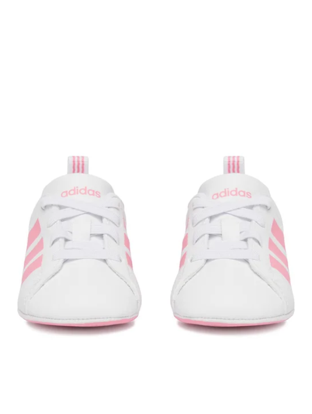 adidas grandcourt crib white-pink neonata