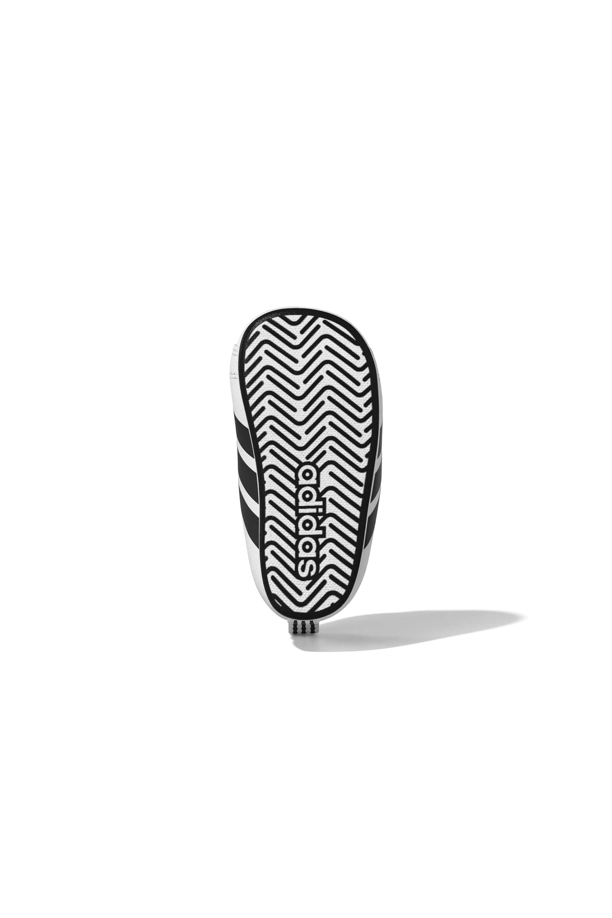 adidas grandcourt crib white-black neonato