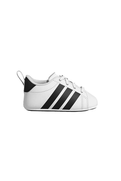 ADIDAS GRANDCOURT CRIB WHITE-BLACK NEONATO