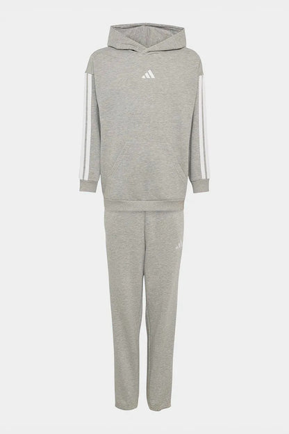 ADIDAS TUTA COMPLETA  3 STRIPS BIANCO GRIGIO BAMBINO