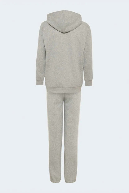 ADIDAS TUTA COMPLETA  3 STRIPS BIANCO GRIGIO BAMBINO