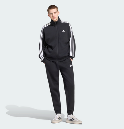 ADIDAS TUTA COMPLETA NERO 3 STRIS BIANCO UOMO