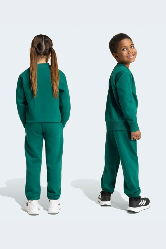 adidas set tuta essential verde bambino
