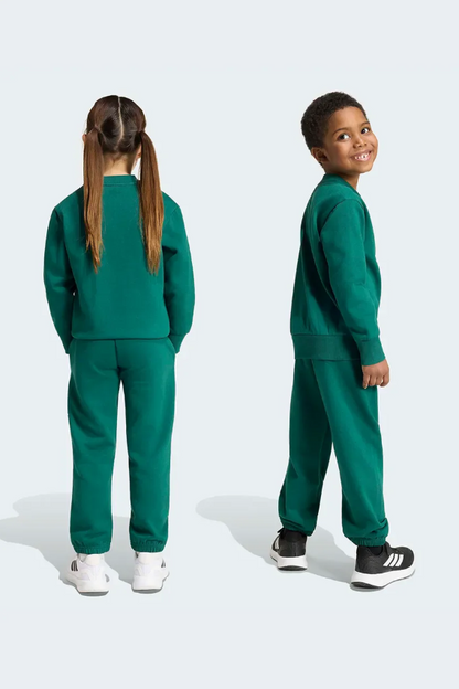 Adidas set tuta essential verde bambino