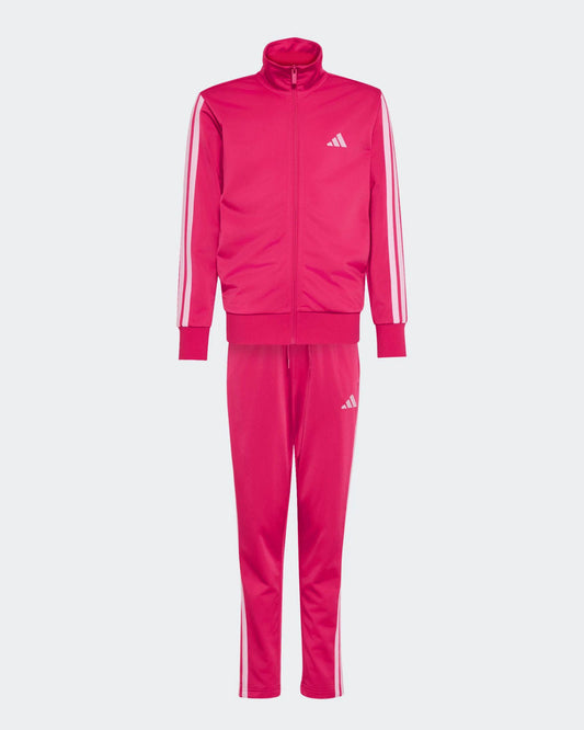ADIDAS TUTA COMPLETA ROSA 3 STRIPS BIANCO BAMBINA
