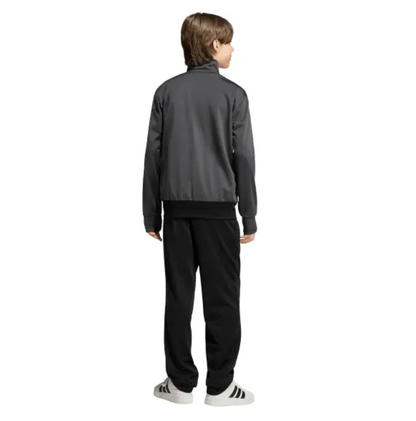 ADIDAS TUTA COMPLETA NERO 3 STRIPS BAMBINO