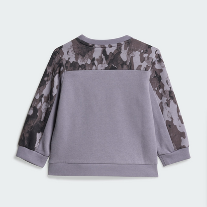 Adidas Set tessuto felpato mimetico Seasonal Essentials Jogger bambina
