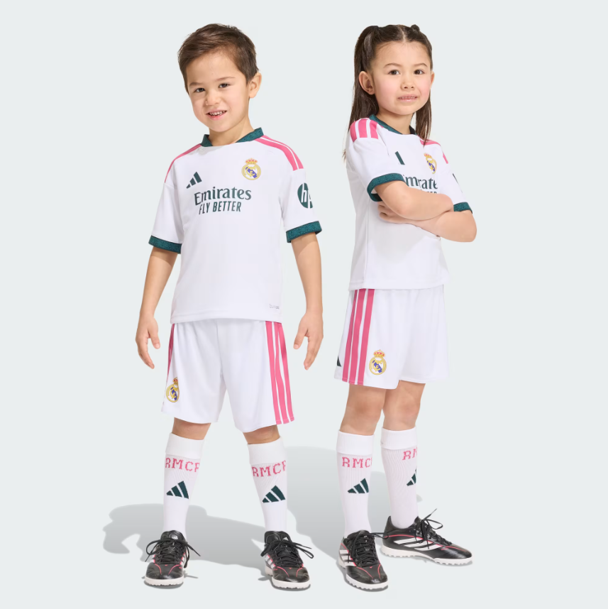 adidas set home real madrid 26/27 bambino