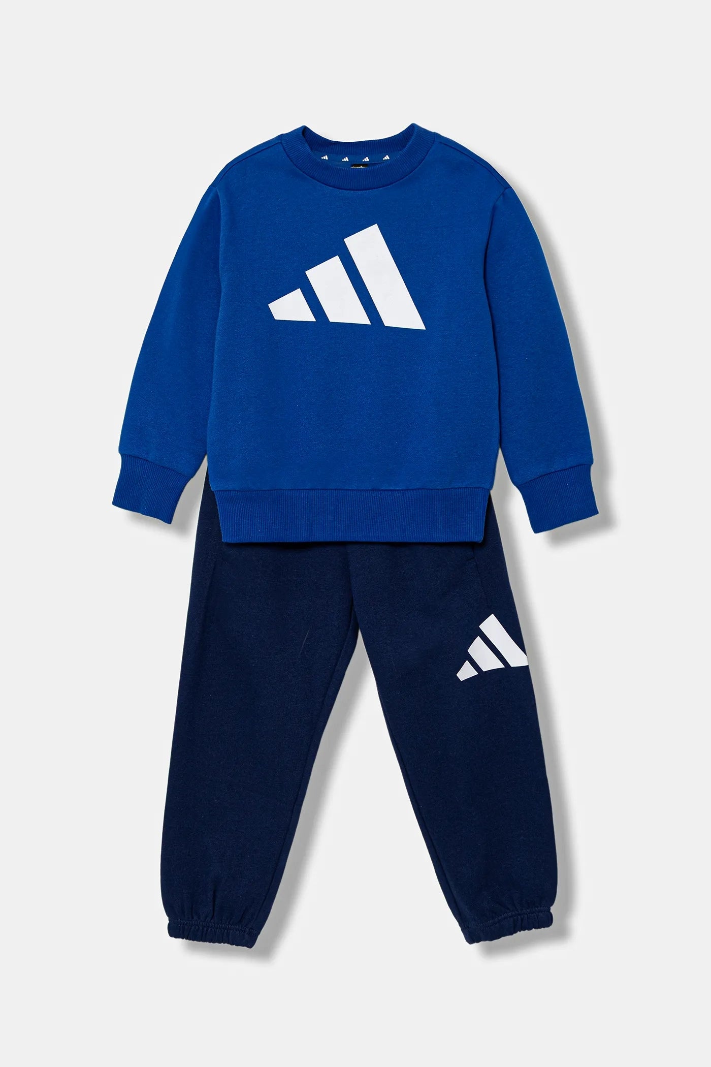 adidas tuta completa blu logo bianco bambino