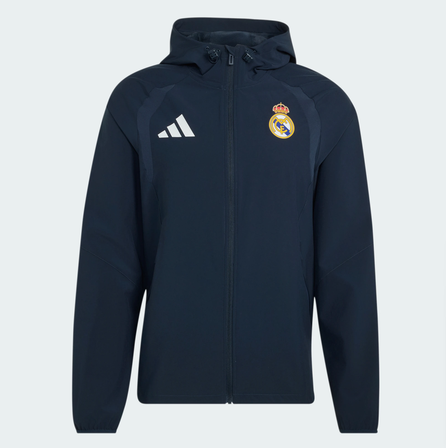 adidas giacca tiro travel real madrid full zip uomo
