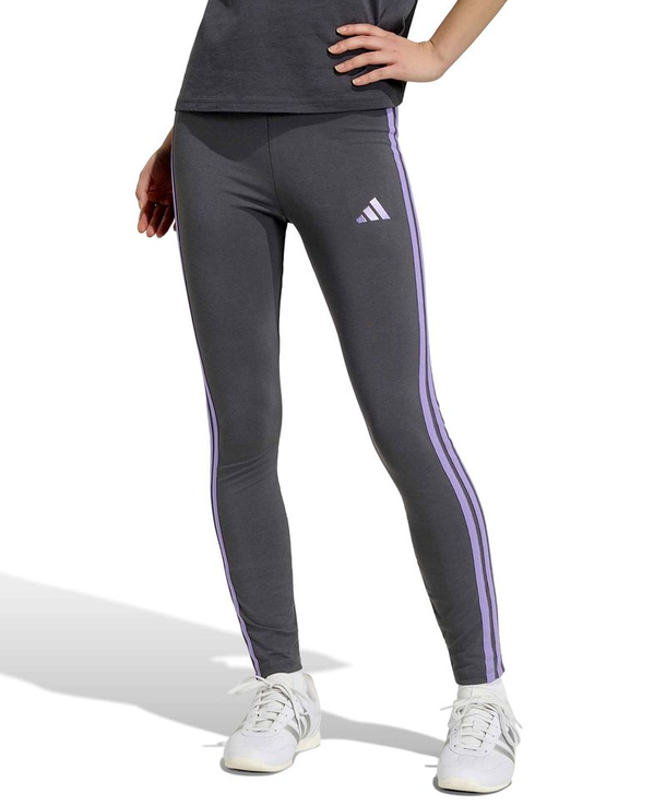 adidas leggins essential grigio scuro-glicine donna