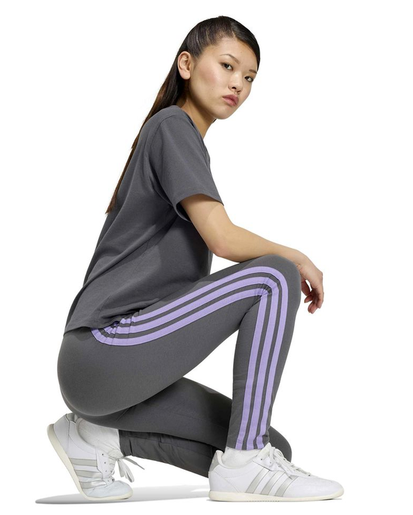 adidas leggins essential grigio scuro-glicine donna