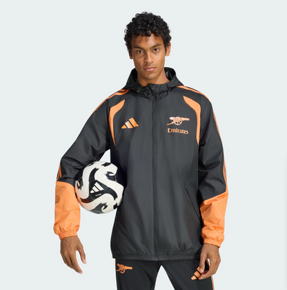 Adidas Giacca Tiro All Weather Arsenal FC nero uomo