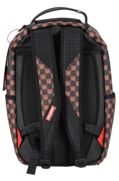 SPRAYGROUND zaino Sharks in Paris WTF Bubble Brown Check