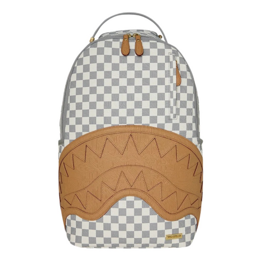 SPRAYGROUND zaino Embossed Cream Check Backpack