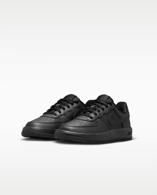Nike Air Force 1 Low Lace (PS) BLACK BAMBINO