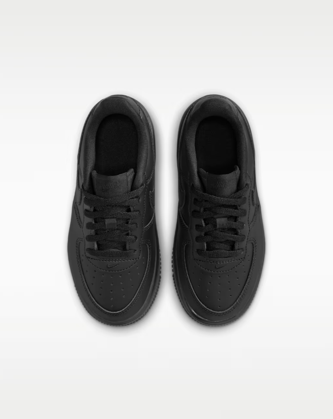 nike air force 1 low lace (ps) black bambino