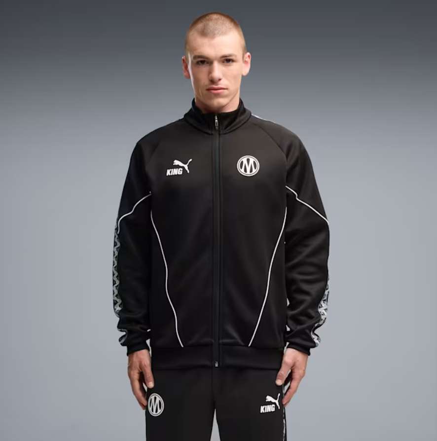 puma giacca con zip olympique de marseille king uomo