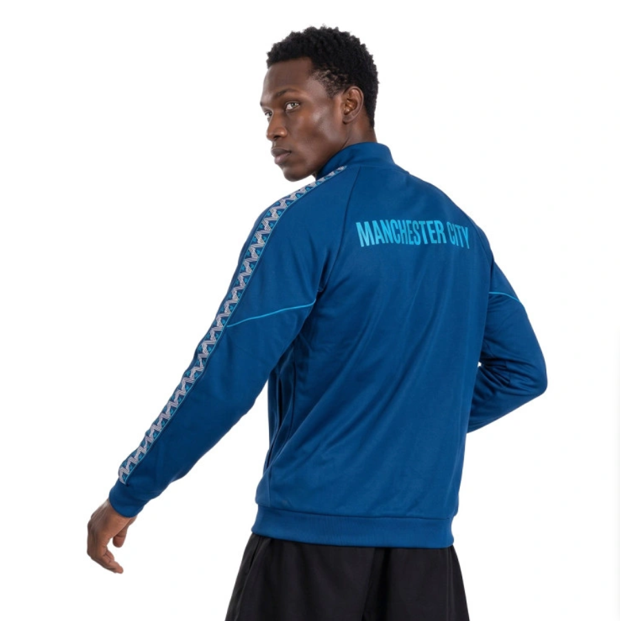 puma felpa con zip manchester city uomo