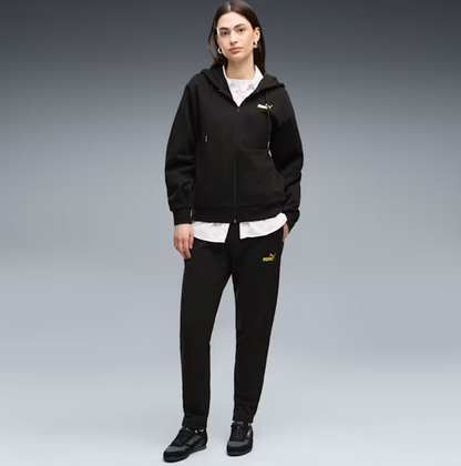 Puma Tuta con cappuccio Metallic nera da donna