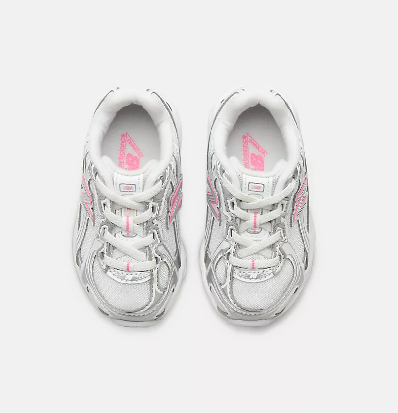 new balance 740 bianco-grigio rosa bambina