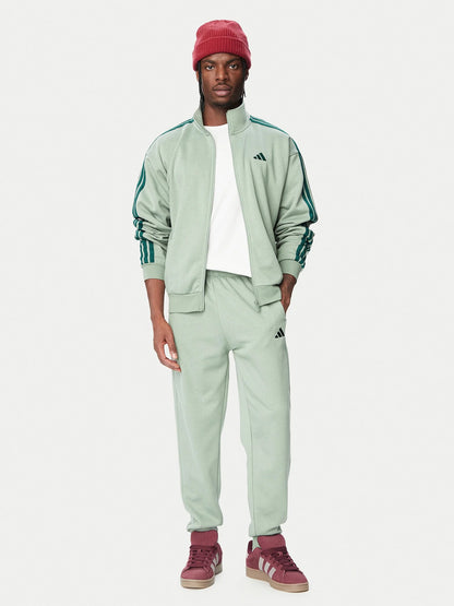 ADIDAS TUTA FELPATA VERDE UOMO