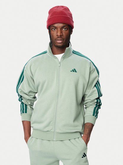 ADIDAS TUTA FELPATA VERDE UOMO