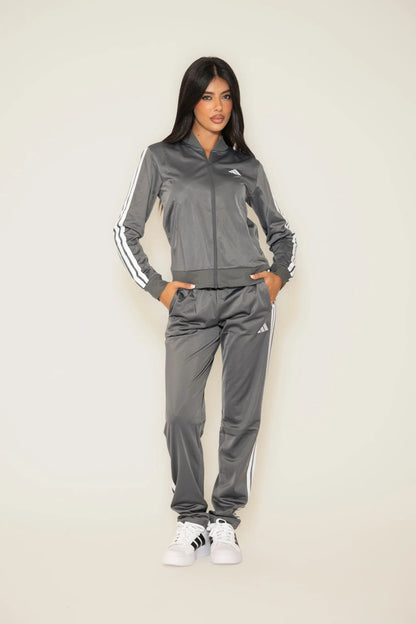 ADIDAS TUTA COMPLETA GRIGIA DONNA