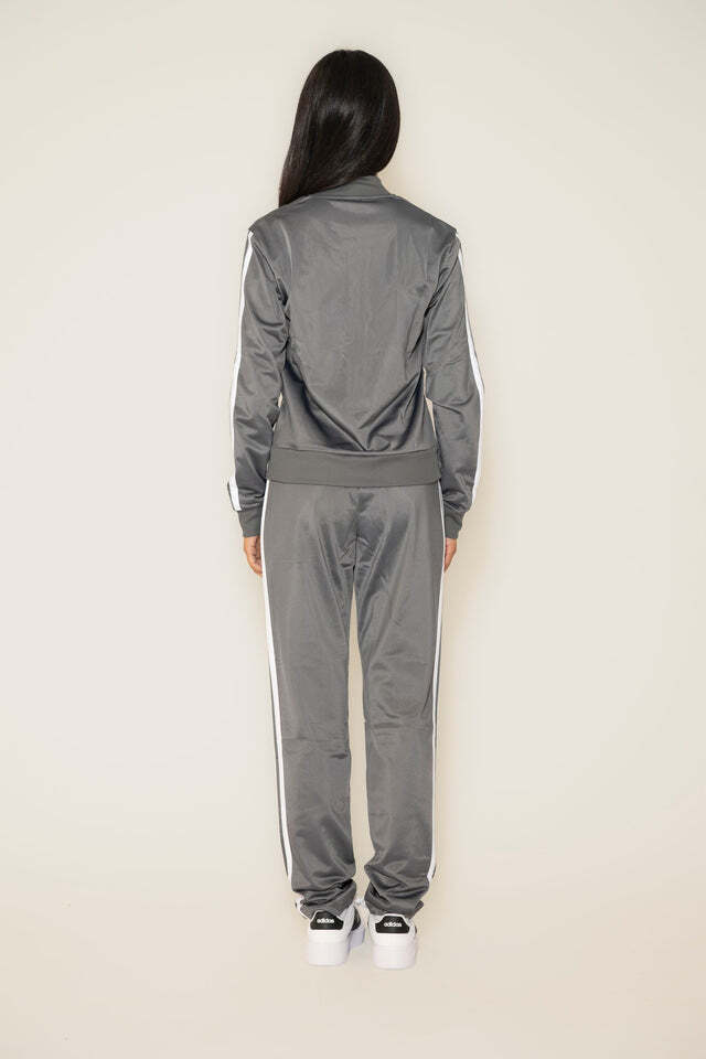 adidas tuta completa grigia donna