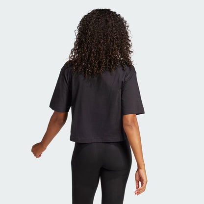 ADIDAS Essentials Big Logo Boyfriend Tee black donna