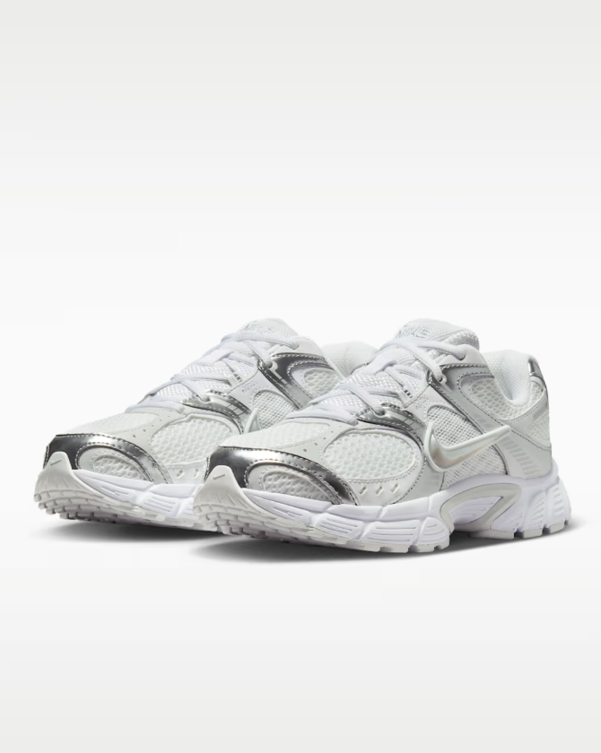 nike v5 rnr white metallic silver donna