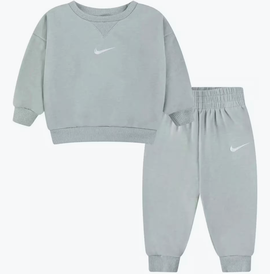 niike tuta verde logo oro bambino