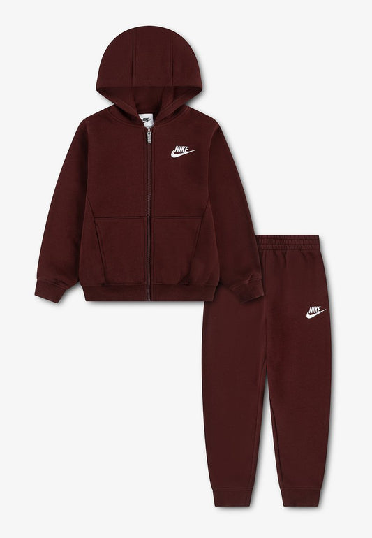 Nike Tuta Club Bordeaux bambina