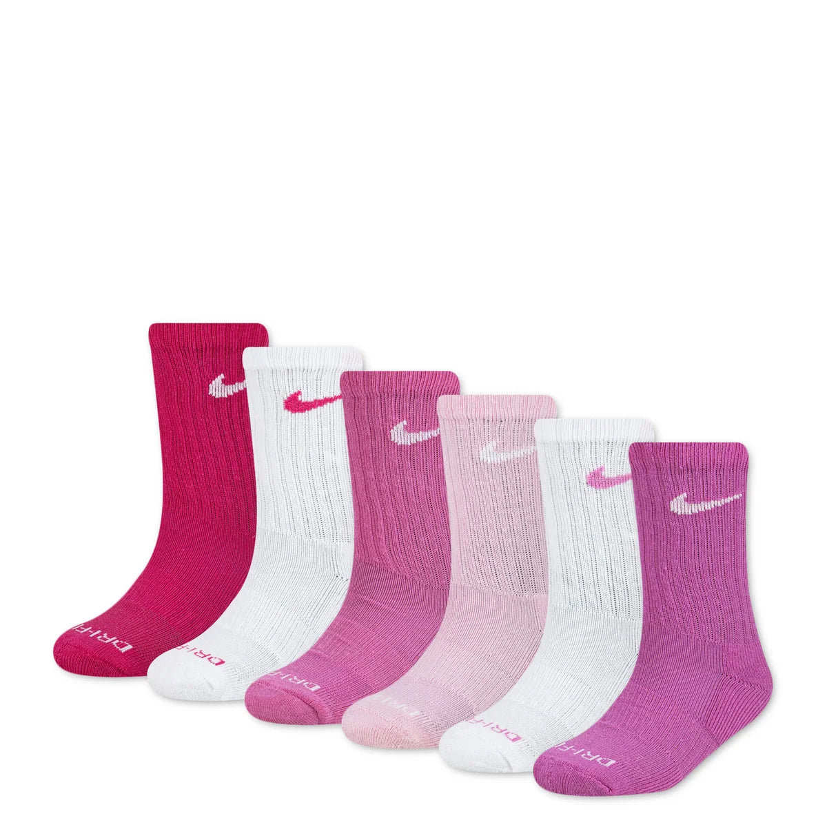 nike set calzini 6pz vivid pink bambina