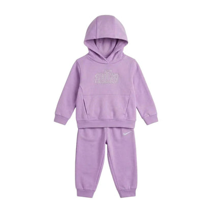 Nike Tuta Lilla Logo Brillantini bambina