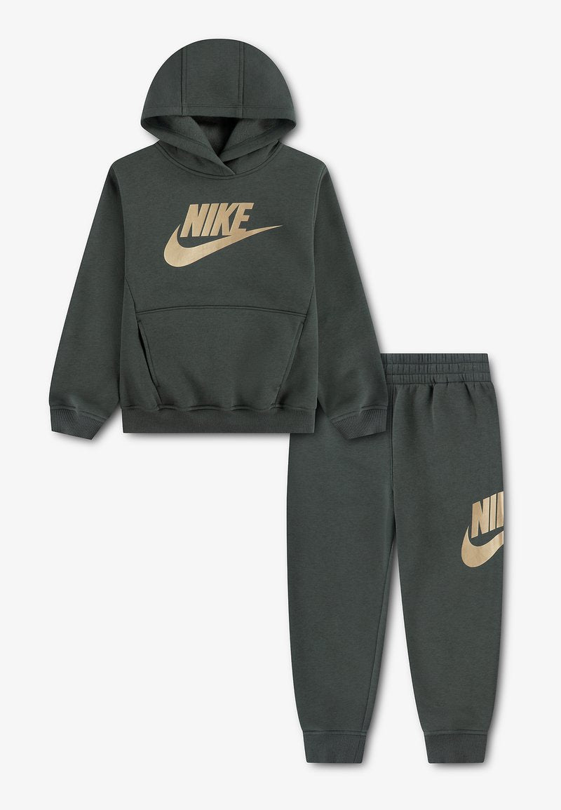 nike tuta verde logo oro bambino