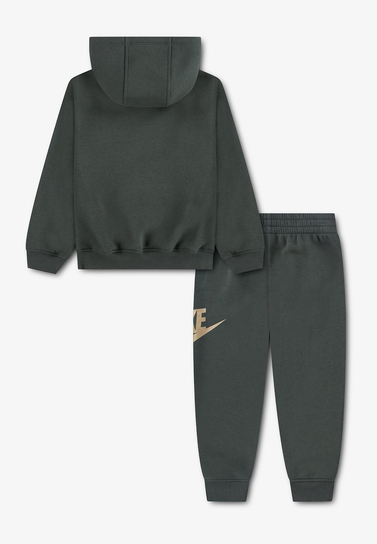 nike tuta verde logo oro bambino