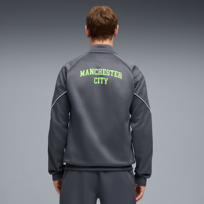 puma tuta completa manchester city king grigio uomo