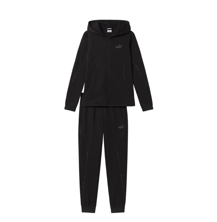 puma tuta completa animal black donna