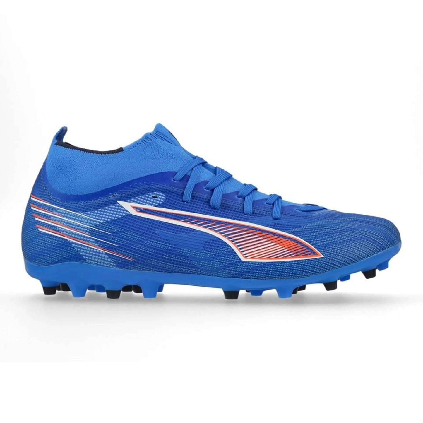 puma ultra 6 match mg blue-white-glowing red