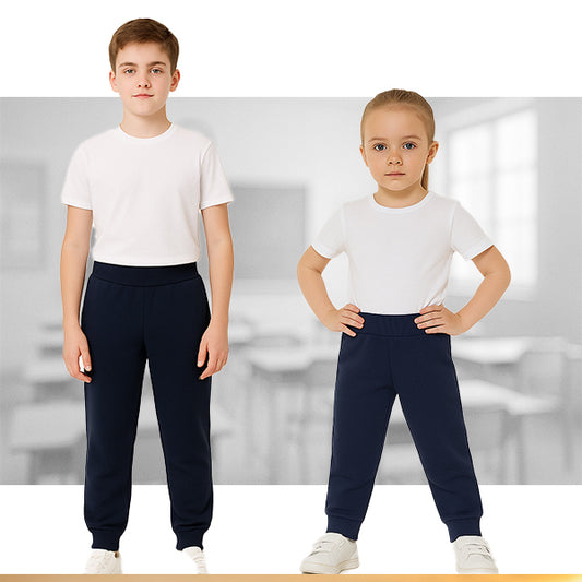 Divisa Scolastica Pantalone senza tasche in felpa non garzata