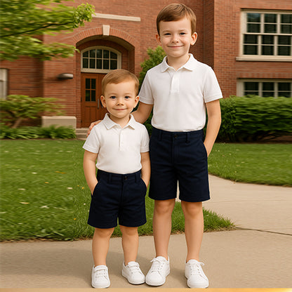 Divisa Scolastica Bermuda con tasche bambini